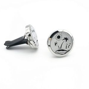 Beach Aromatherapy Stainless Steel Car Freshener